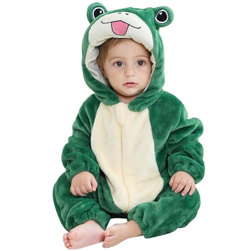 Romper à capuchon animal bébé hiver 0-36 mois combinaison chaude