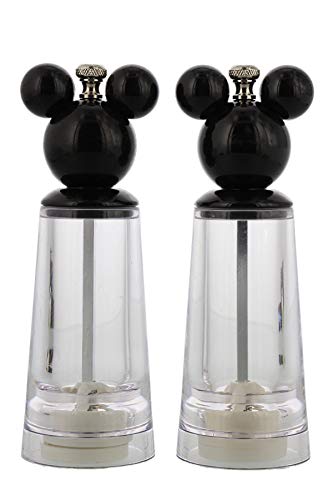 Best Brands Disney Minnie and Mickey Mouse Salt and Pepper Grinder Set – Disney Salt and Pepper Mills, Set of 2…
