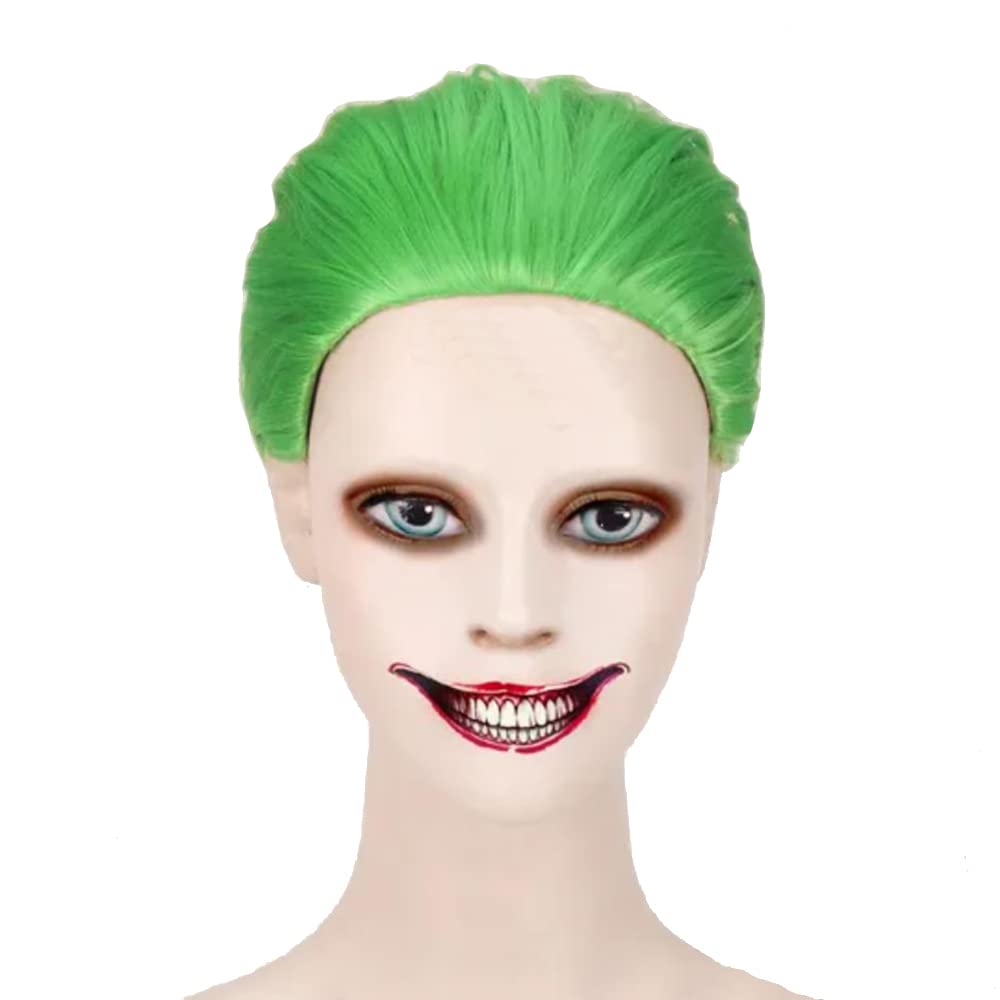 IMISSU Cartoon Characters Long Curly Cosplay Wig Party Costume Wigs for Halloween & Christmas (Green)