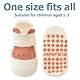 OUDQFCJ Stoppersocken Kinder Baby, 4 Paar ABS Atmungsaktiv Antirutschsocken Kinder, Krabbelsocken Baby Baumwolle, Jungen und Mädchen Crew Socken mit Tiere
