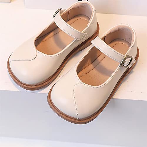 Girls 𝗣a𝐫𝐭y Wedding Shoes Toddler Baby Cute Princess Flower Shoes Mary Jane Ballet Flat with Adjustable Strappy2