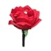 Boutonniere - Apple Red Nice Rose with Rhinestone