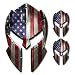 Pack of 3 USA Spartan Helmet Decal Distressed Tattered American Flag Gladiator Vinyl Decal Sticker Gun 2nd Amendment Molon Labe