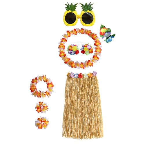 Jupe hawaïenne en Raphia Costume Confortable Anti Irritation pour Danse de Carnaval