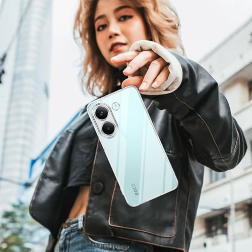 Image of Jkobi Silicone Back Cover Case for Poco X8 Pro (Clear Shockproof Case with Camera Protection | Soft and Flexible | Transparent)