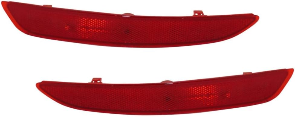 For Mazda 3 2019 20 21 22 2023 Bumper Reflector Driver and Passenger Side | Pair | Rear | Sedan | Replacement For MA1184110, MA1185110 | B0J8-51-5M0, B0J8-51-5L0