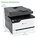 Lexmark MC3224adwe Color Multifunction Laser Printer with Print, Copy, Fax, Scan and Wireless Capabilities, Two-Sided Printing with Full-Spectrum Security and Prints Up to 24 ppm (40N9050)