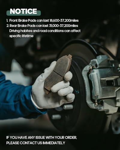 Image of SCITOO D1181 D1080 Brake Pads Front Ceramic Brake Pads Kit