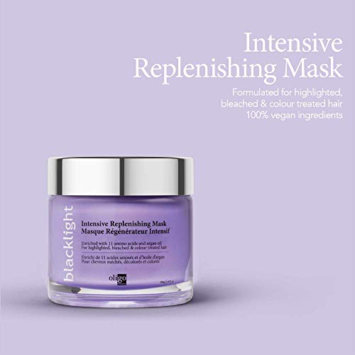 Oligo Professionnel Blacklight Intensive Replenishing Hair Mask for Dry Damaged Hair and Growth with 11 Amino Acids | Damaged Hair Treatment Mask | Sulfate Free Hair Mask - Image 3