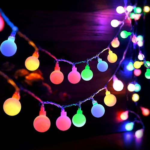 Image of Party Propz Multicolor Led Ball Light for Decoration - 4m, 14LED, String Lights for Home Decoration, Ball String Lights for Home Decorations, Led Lights for Decorations, RGB Light for Room