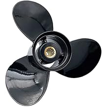 Aluminum Outboard Cupped Propeller Boat Prop 10 1/4x14 Pitch Replacement for Johnson,EVINRUDE, E-TEC 15-35HP