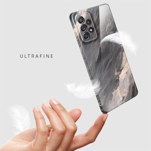 Coque marbre gris Samsung A52s 5G ONEFLOW Bliss rigide et scintillante - 5
