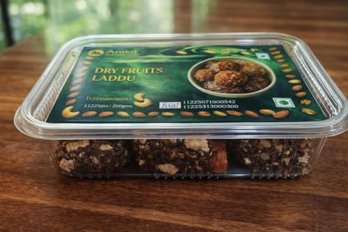 Image of Anika Naturals Dry Fruits Laddu | Mixed Dry Fruits | Traditional Sweet Balls | No Added Sugar or Jaggery | Sweet Snack for Festive Gifting and Snacking Pack | No Preservatives - 250gm