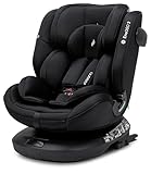 Osann Eno360 2 i-Size, drehbarer Kindersitz 40-150 cm, Reboarder mit Isofix, Baby Autositz – All Black