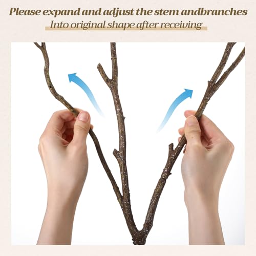 Image of Norme 3 Pcs 65 Inch Lifelike Curly Willow Branches for Vases Artificial Decorative Dried Twigs Tall Plastic Vine Bendable Stick for DIY Plant Crafts Farmhouse Wedding Indoor Home Hotel Decor(Brown)