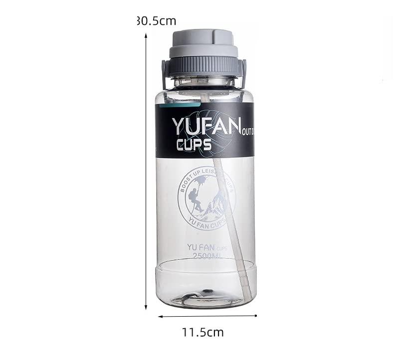 Image of 2 Liter Gym Sports Water Bottle Gallon Gym Bottle, Travel Bottle BPa Free material With Easy To Carry Handel Portable Mouth Motivational Sports Bottle