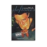 SHIWE Deftones Poster Around The Fur Music Album Poster Posters for Room Aesthetic Canvas Wall Art B