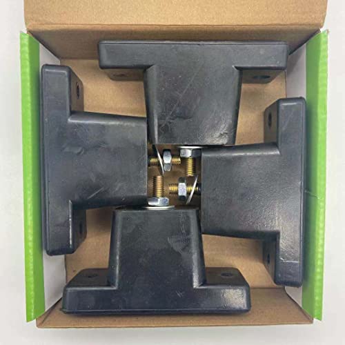 Hsthe Sea 4 Stück Klimaanlagen-Montage-Gummipads Halterung Maschinen-Stoßdämpfer-Halterung Verwendung für Außengeräte Mini-Split & HVAC & zentrale Klimaanlagen-Kondensatoren