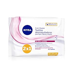 Nivea 1017-34537 Toallitas Desmaquilladoras Make-up Remover Doekjes 60 ml (verpakking kan variëren)