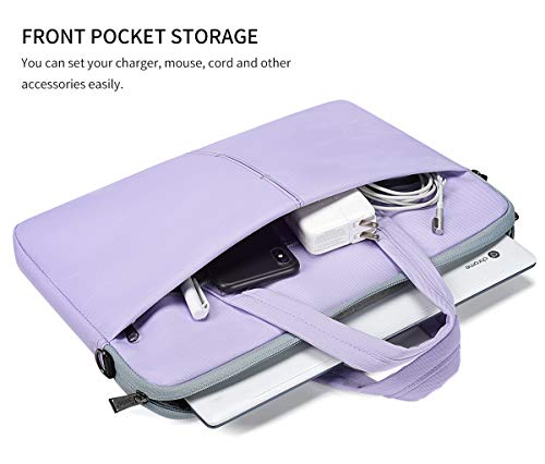13.3 14 Inch Laptop Shoulder Bag Sleeve Case for Dell Latitude 14/ Inspiron 14 5410, 13.5-14.4 Surface Laptop Studio 6/5/4, HP Lenovo Acer ASUS Chromebook 14/ Stream 14/ IdeaPad/Swift 3,Purple