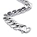 LEADCIN JOYEN Mens Bracelets Heavy Duty Stainless Steel Punk Link Wrist Silver Color
