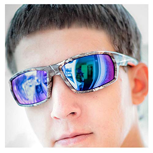 Polarized Camouflage Sport Fishing Sunglasses For Men And Women - Ideal, Blue, S #TOP6