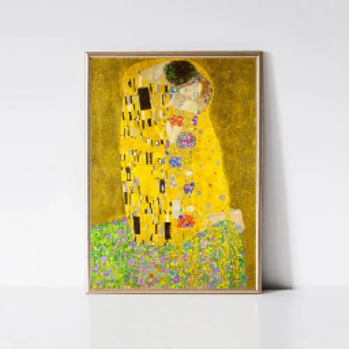 Affiche d'amour romantique Le Baiser de Klimt 40x60 cm pour salon