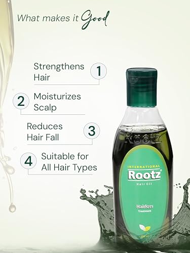 Image of Rootz Hair Oil 100gm x 2 | Natural Hair Growth Oil for Anti-Hair Fall & Regrowth | Enhances Vitality | Made with Kshir Pak Vidhi for Healthy, Strong & Nourished Hair | Pack of 2