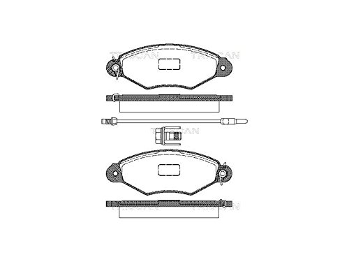 Triscan 8110 25015 kit de plaquettes de frein à disque pour un freinage sûr