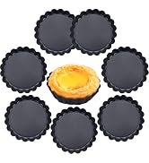 Crumpet-Ringe Aus Edelstahl – 8 Stück, Antihaftbeschichtet, 10,2 Cm & 8,5 Cm, Inkl. Backpinsel