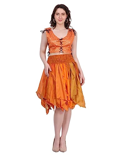 Wevez Women's Tribal Leaves Style Skirt Pack Of 3, One Size, Assorted #TOP10