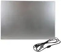 Aquecedor de mesa radiante de tela plana Cozy Legs, aquecedores de ambiente de parede ou mesa de baixa potência, 2,54 cm de espessura, 150 Watts, da Cozy Products