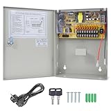 Weishuo Boîte d'alimentation UPS 9 Canaux 12V 10A sans Interruption avec Transformateur de...