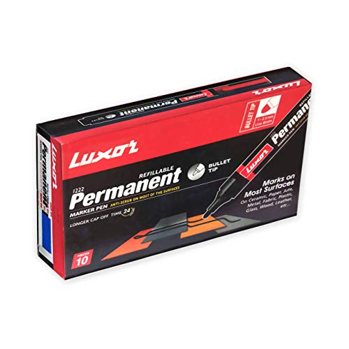 Luxor Permanent Marker Pen- Blue – Refillable