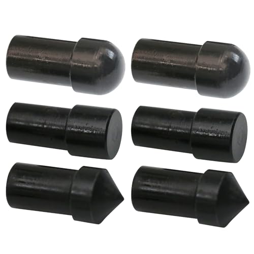 Arbor Press Drifts,6pcs Drifts, for Manual Arbor Press,2pcs*Flat/Pointed/Round Drifts