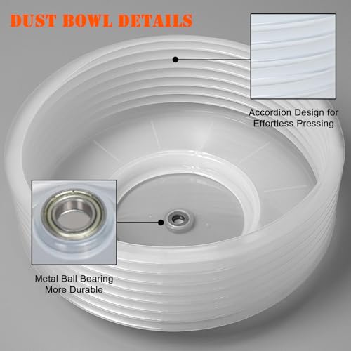 Image of 7-1 /4 Hole Saw for Recessed Lights, 7.25 Inch Hole Cutter with Dust Bowl Catcher for Led Recessed Lighting 7 Inch and Wood Metal Drywall, Bi-Metal Construction, Black