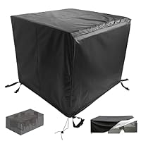 Waterdichte grote tuinmeubelhoezen van 400 x 140 x 85 cm, zwaar belastbare 420D Oxford-stof terrasmeubelhoes voor rotan meubels, rechthoekige tuintafel en stoelen hoes