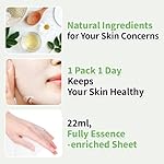 EUNYUL [PACK OF 10] Natural Sheet Mask Pack 10 types Korean Skincare Facial Mask Pack/Aloe, Collagen, Pearl, Hyaluron, Avocado, Pomegranate, Vitamin, Blueberry, Green Tea, Cucumber - Image 3