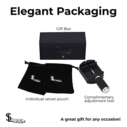 Smarter Lifestyle Elegant Matching Couples Bracelets, Distance Bracelets Couple Bracelet Set, His And Hers Matching Bracelets For Couples Long Distance, Surgical Grade Steel Love Bracelet (Set) #TOP4