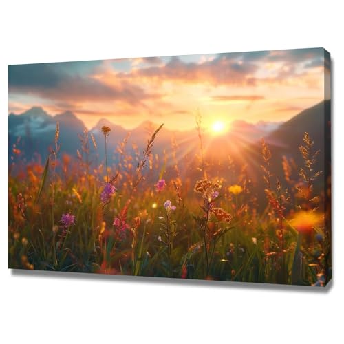 Décoration murale moderne impression sur toile grand format cadre paysage