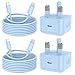 KTDRJN for iPhone Fast Charger, 2Pack PD 20W Apple Charger 3.0A, iPhone charger with USB C to Lightning Cable 2M for iPhone 14 13 12 11 Pro Max XS XR X 8 7 6 Plus 5, iPad and iPod-Blue