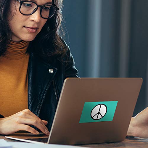 3x5 Peace Sticker 3-Pack Made with Durable Waterproof Materials Peace Symbol Bumper Sticker Peace Sign Sticker Hippie Sticker Peace Symbol Decal Peace Sign Decal