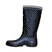 Ish Original Official Women Grey Black Casual Fashion Rain Boots MX-1312 US 8 (M)