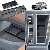 GAFAT Kompatibel mit Skoda Enyaq RS 2021-2025 2026 Elroq RS Mittelkonsole Aufbewahrungsbox, 2026 Enyaq 85 80 Organizer + Unterste Ablagen mit TPE-Weichgummi, Zubehör Enyaq iV [3 Stück]