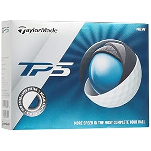 TaylorMade TP5 – Pelotas de golf, color blanco, Blanco