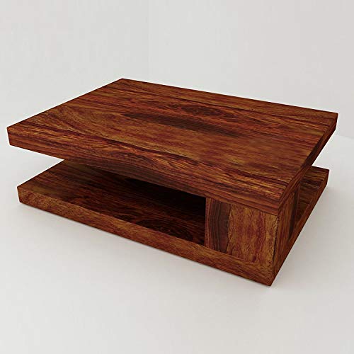 Image of Mamta Decoration Sheesham Wood Rectangle Shape Coffee Table for Living Room | Center Table | Brown