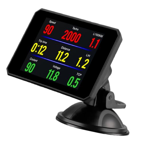 Velocímetro de computadora HUD para parabrisas de coche con test de aceleración