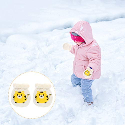 Amosfun Luvas Anti-Arranhões para Bebês Recém-Nascidos Luvas Quentes de Bebês Recém-Nascidos Luvas d