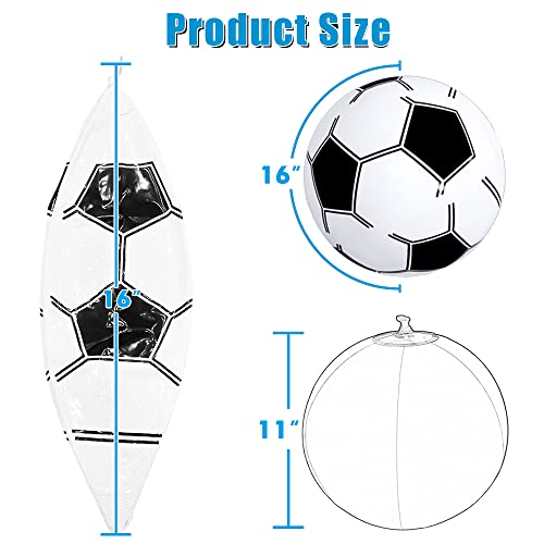 Loaybhok Beach Ball 16'' Beach Balls Bulk For Kids 3 Pack Inflatable Soccer Beach Balls Hawaiian Tropical Theme Pool Party Decorations Favors Supplies #TOP1