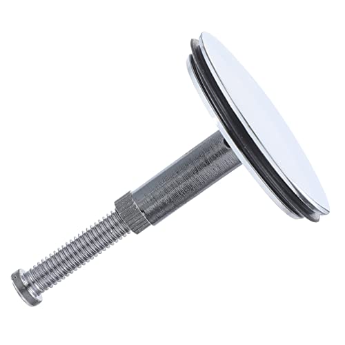 Cabilock Bath Plug Rotary Bathroom Drainer Piston Stopper Construction Design Compatible with Bathtubs Water Seal Prevents Leaks and Sewer